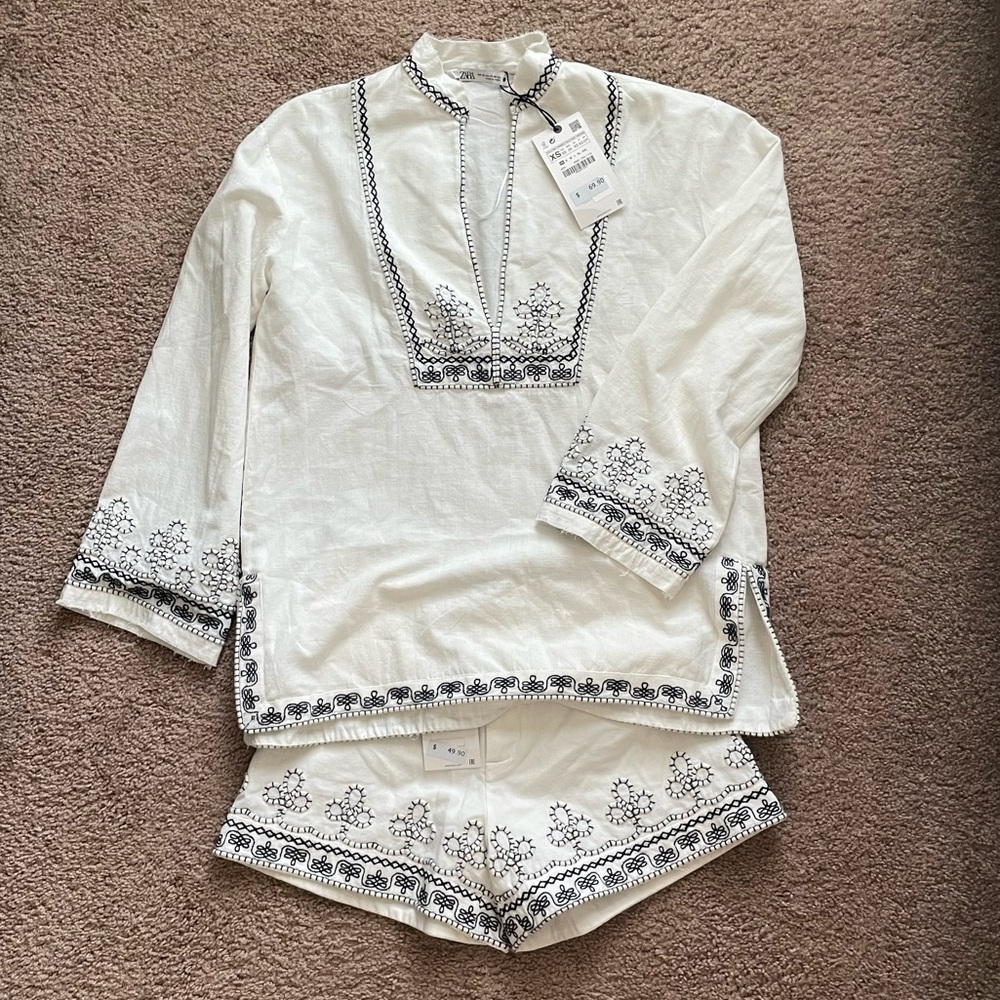 Zara tunic and short set. Both XS